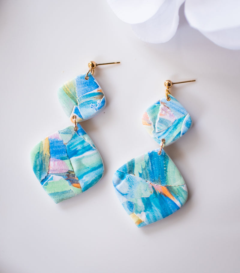 Watercolor large dangles