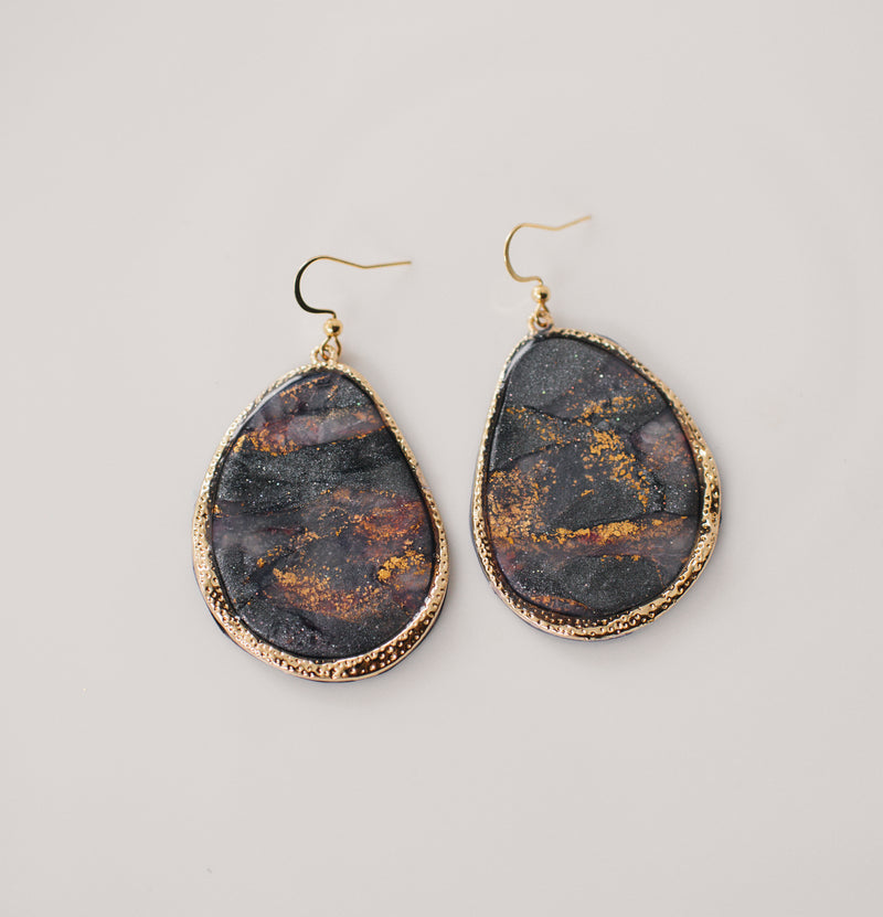 Stone style beveled dangles