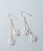 Snowflake dangles (gold and silver)