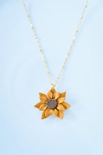 Sunflower necklace