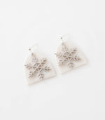 SIlver snowflake earrings